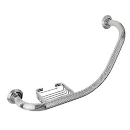 Bath grab-bar with soap-shelf B3375 Colombo Design