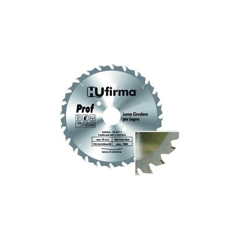 Circular saw blade for wood tooth HM d. 140 F.12 20 teeth