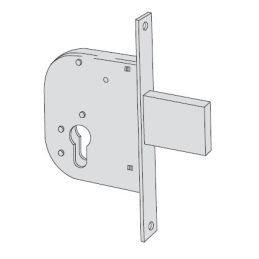 Serratura Cisa 42012 impennata infilare per cancelli