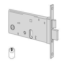 Serratura Cisa 44460 infilare per fascia h 77