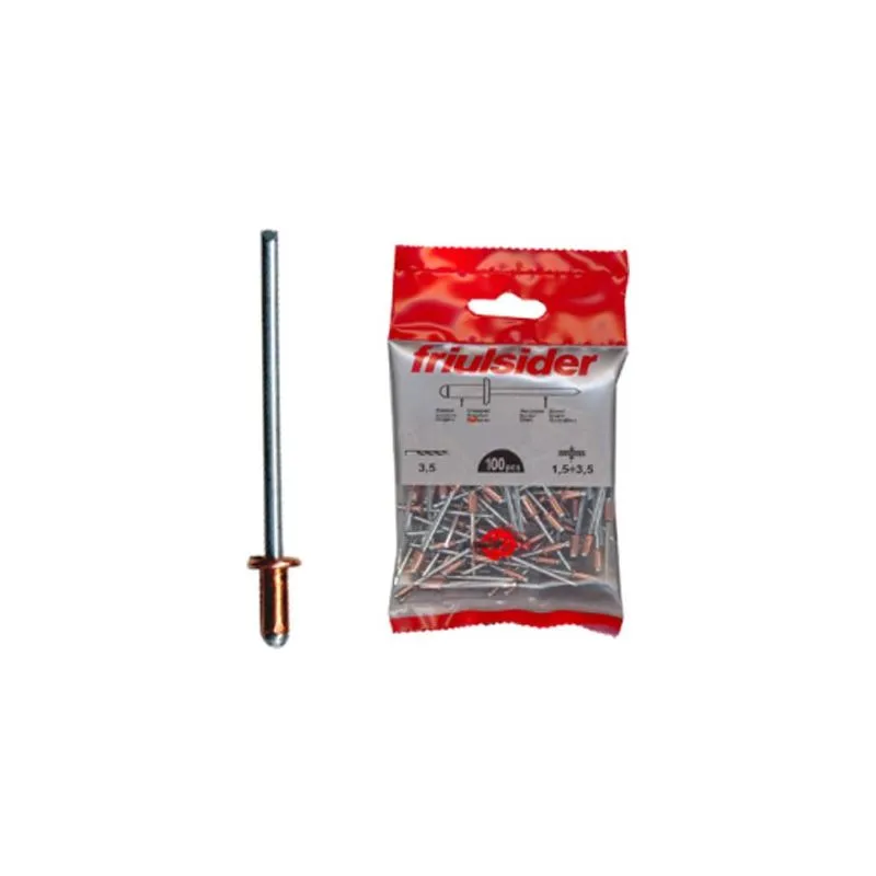 Rivetti in Rame TT 4x11 conf. 100 pz Rivetti in Rame TT 4x11 conf. 100 pz