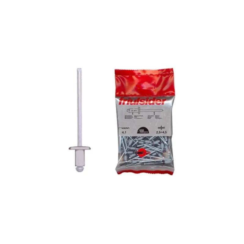 Rivetti in Acciaio INOX A2 TT 4x 8 conf. 100 pz