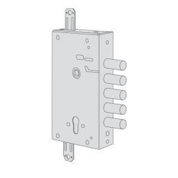 Cisa 56505.28B gear lock for armored door