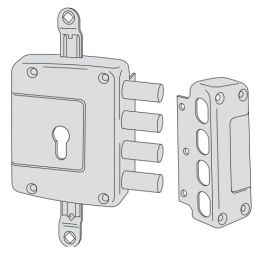Serratura di sicurezza da applicare CISA 56162 triplice