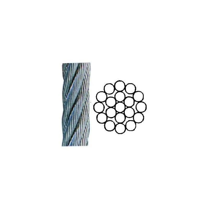 Galvanized steel wire rope Lighting System diam. 6mm 100mt Galvanized steel wire rope Lighting System diam. 6mm 100mt