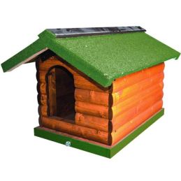 Casetta per cani (cuccia) 76x100x77 Tronchetto in legno