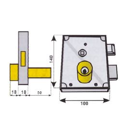 Fangazio FPB 48 cyl. Long rim lock