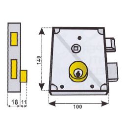 Fangazio FPB 48 cyl. Short rim lock