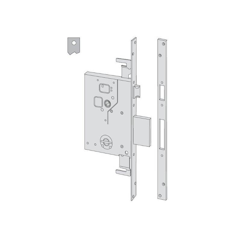 Serratura Cisa 57255 Infilare Doppia Mappa Triplice - Matteoda.IT