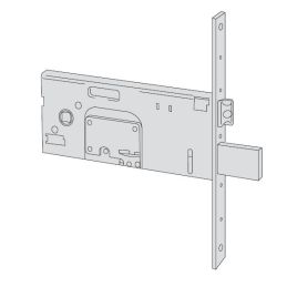 Serratura Cisa 57352 infilare doppia mappa per fascia