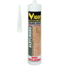 Silicone Acrilico effetto Ruvido Vigor ACRYLMURO 310ml bianco