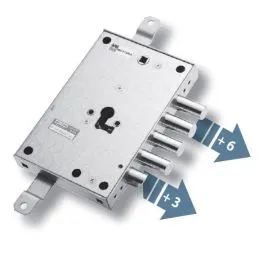 Serratura porta blindata Mottura 89.8571KO/Q triplice 1/2g OIKOS