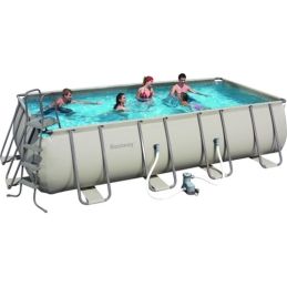 Piscina esterna rettangolare BestWay 56456 Power Steel 412x201