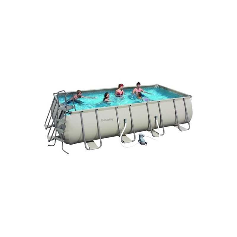 Piscina esterna rettangolare BestWay 56456 Power Steel 412x201