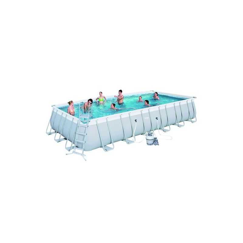 Piscina esterna rettangolare BestWay 56475 Power Steel 732x366