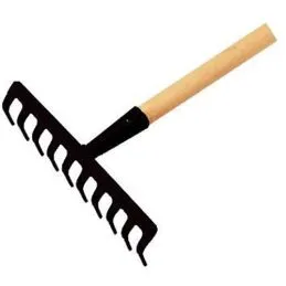 Rastrello da giardino 10 denti con manico