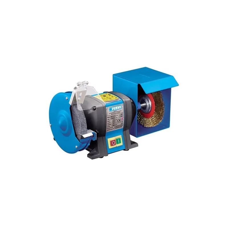 Mola da banco con spazzola Fervi 0510 diam.150 0.35 Kw
