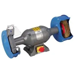 Mola da banco con spazzola Fervi 0556 diam.200 0.75 Kw