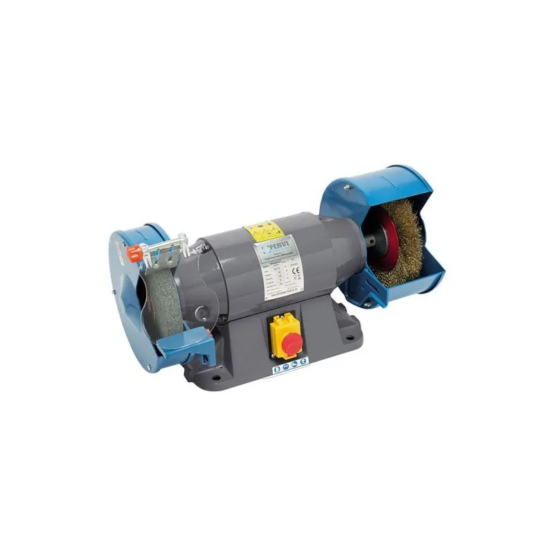 Mola da banco con spazzola Fervi 0554 diam.200 0.9 Kw