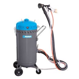 Outdoor sandblaster with Fervi suction unit 0462