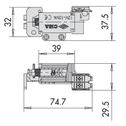 CISA 07025 coil unit spare for Elettrika lock