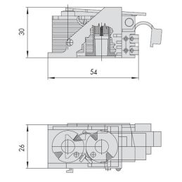 Gruppo Bobina 12V CISA 07118 per serratura elettrica (NERO)