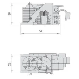Gruppo Bobina 12V CISA 07118 per serratura elettrica (NERO)