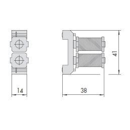 Gruppo Bobina 12V CISA 07009.00 per serrature infilare