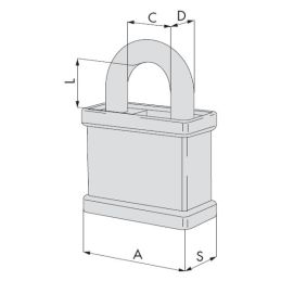 Cisa 28050 Armored Steel Padlock