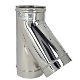 Raccordo a T 45° a braga VT4 Ventil INOX AISI304 condotta