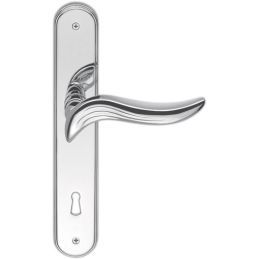 Door Handle Piuma Colombo Design AR11P on plate