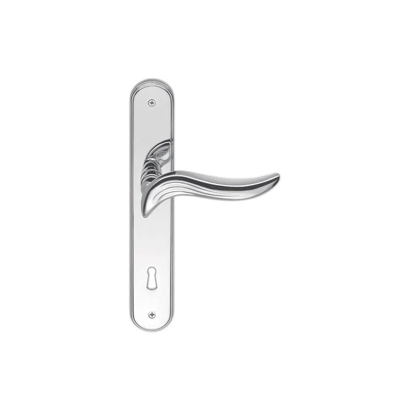 Door Handle Piuma Colombo Design AR11P on plate Door Handle Piuma Colombo Design AR11P on plate