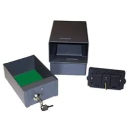 Safe hidden by electrical socket 1 Drawer + SB2 SICURBOX