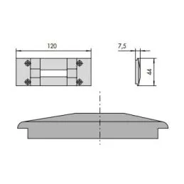 Cisa nylon counterplate 06072 00