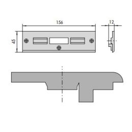 Cisa nylon counterplate 06141 38