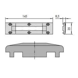 Cisa nylon counterplate 06277 41