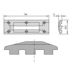Cisa nylon counterplate 06277 92
