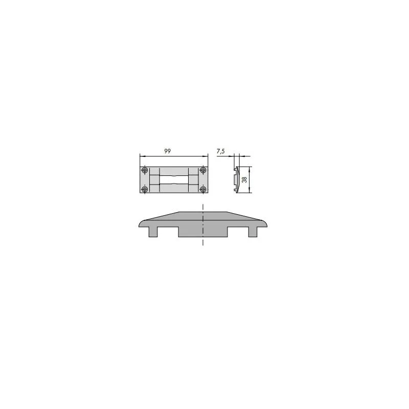 Cisa nylon counterplate 06287 02 Cisa nylon counterplate 06287 02
