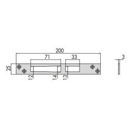 Contropiastra Inox Cisa 06461.01.0