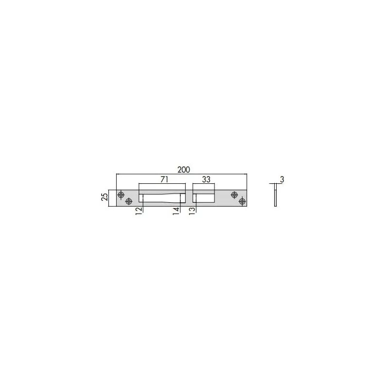 Contropiastra Inox Cisa 06461.01.0