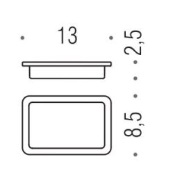 [Ricambio] Vetro per portasapone B3751 Colombo Design