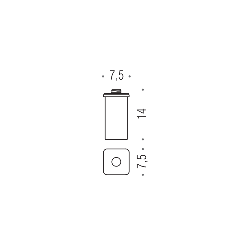 [SPARE PART] Container for soap dispenser B9377 Colombo Design