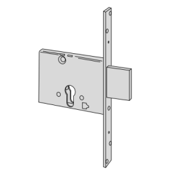 Cisa mortise lock 56013 for band h 82 per euro cylinder