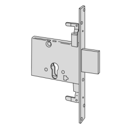 Serratura da infilare Cisa 56016 per fascia h 82 per cilindro