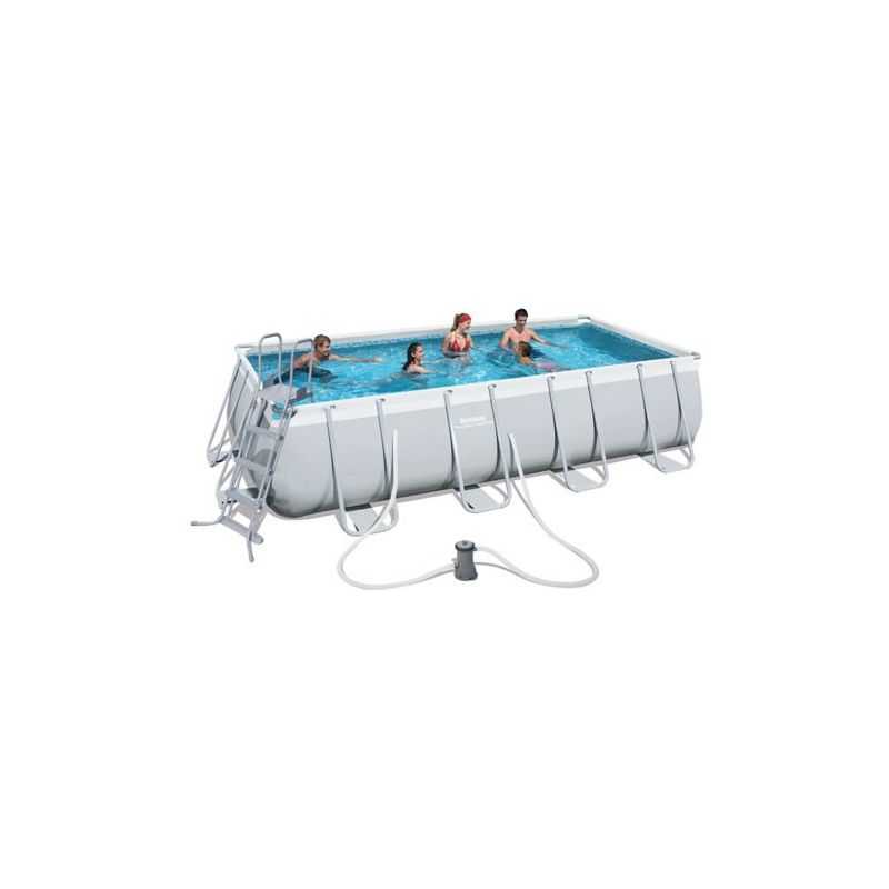 Piscina esterna rettangolare BestWay 56670 Power Steel 488x244