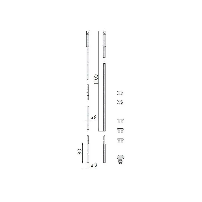 Cisa series of internal straight rods 06441.10.0 Cisa series of internal straight rods 06441.10.0