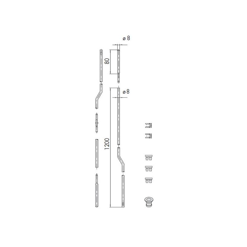 Serie aste interne zancate Cisa 06451.00.0