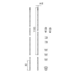 Serie aste interne avvitate diritte Cisa 06441.20.0