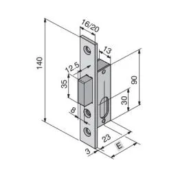 Mortise lock for WELKA 112 upright