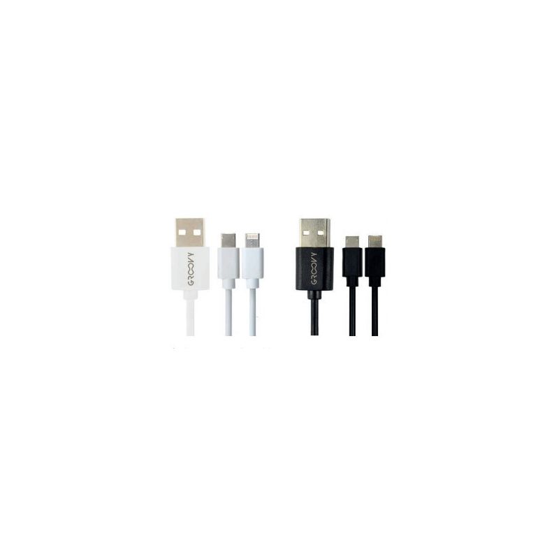 Cavetto per smartphone Micro USB/Lightning 1 mt. Groovy